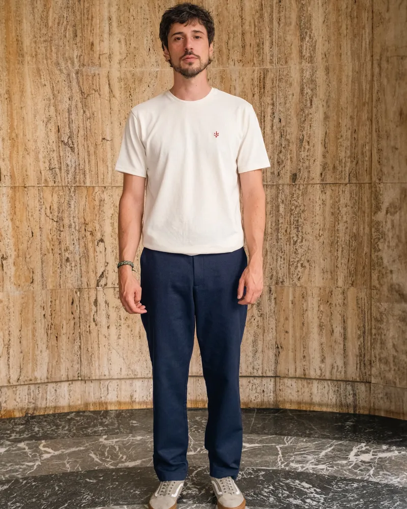 Lucid Collective Lucid Collective Herren vegan Chino-Hose Trust Navy, Extra dunkelblau, – Produktbild 1 von 2