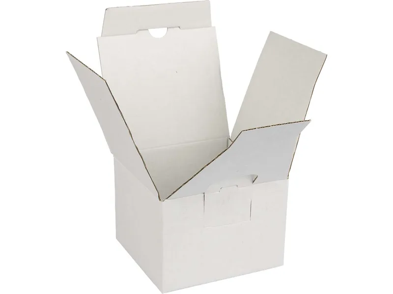 Einzelverpackung für Kaffeebecher weiß – Produktbild 1 von 1