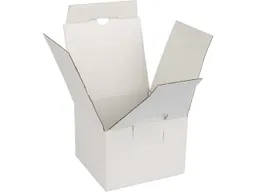 Einzelverpackung für Kaffeebecher weiß lose – Produktbild 1 von 1