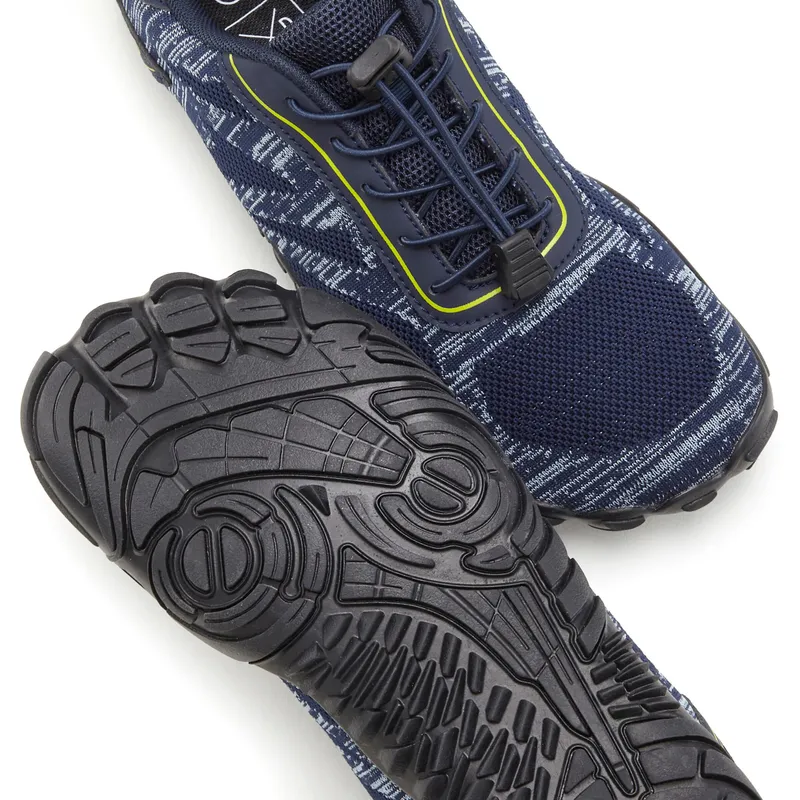John Devin Sneaker, Navy/gelb, – Produktbild 3 von 3