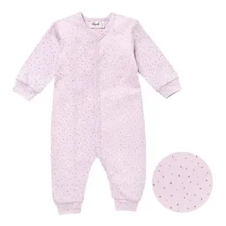 People Wear Organic People Wear Organic Langarm Overall, rosa, "Tupfen", Bio-Baumwolle – Produktbild 1 von 1