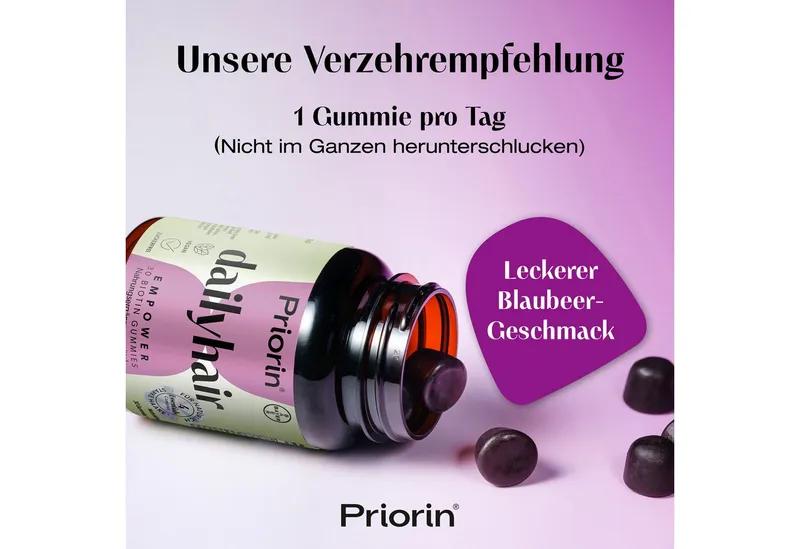 Priorin Priorin dailyhair EMPOWER Gummies, 30 St., 81.0 g – Produktbild 5 von 5