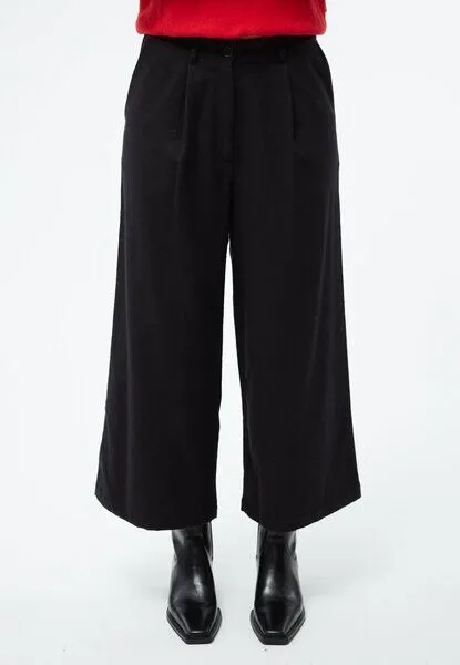 Givn Berlin Givn Berlin Culotte GBTAMARA aus Bio-Baumwolle mit Bundfalten - Anthracite, Anthracite, – Produktbild 2 von 4