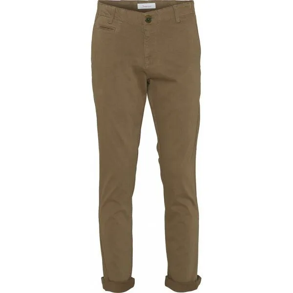 KnowledgeCotton Apparel KnowledgeCotton Apparel Chinohose - CHUCK Stretch, Grün (burned olive), – Produktbild 1 von 1