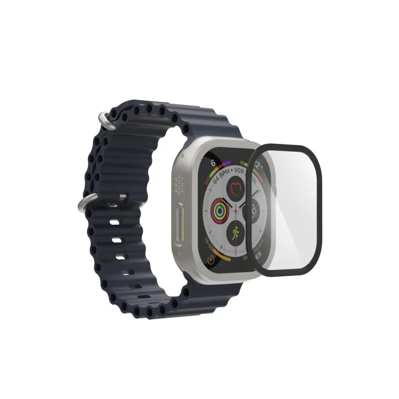 Hama Hama Displayschutz "Super Hybrid" für Apple Watch Ultra 3, 49 mm, Montagehilfe – Produktbild 3 von 6
