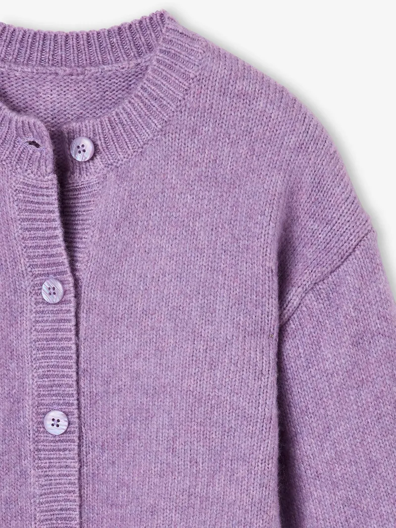 Vertbaudet Strickjacke Mädchen, Violett, – Produktbild 4 von 4