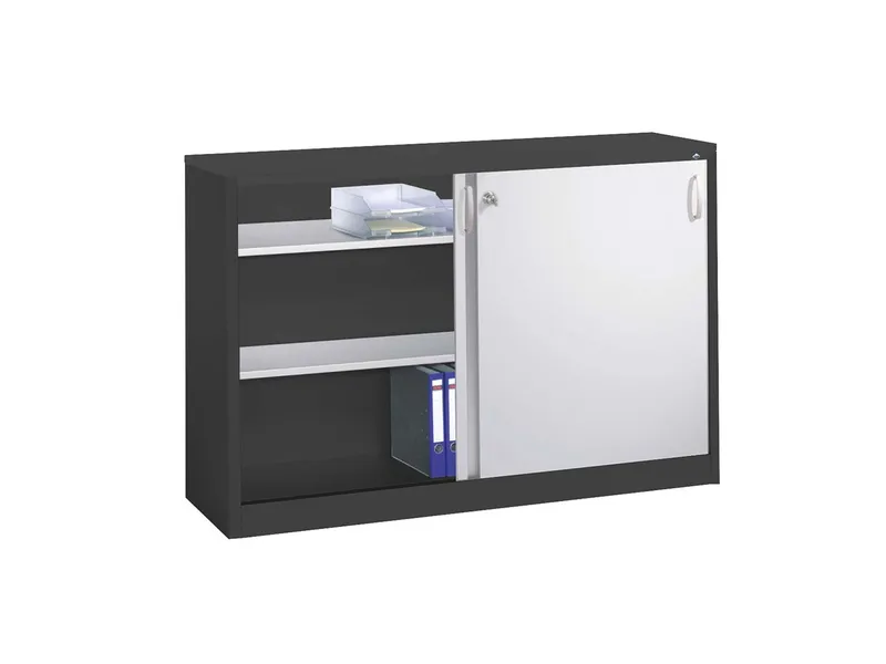 C+P C+P Schiebetürenschrank aus Stahl 160 cm breit T 40 H 100 – Produktbild 1 von 1