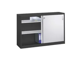 C+P C+P Schiebetürenschrank aus Stahl 160 cm breit T 40 H 100 – Produktbild 1 von 1