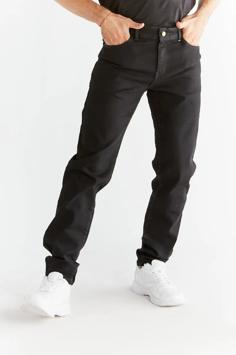 Evermind Evermind Herren vegan Jeans Stretch Slim Coal Schwarz, Schwarz, – Produktbild 1 von 2