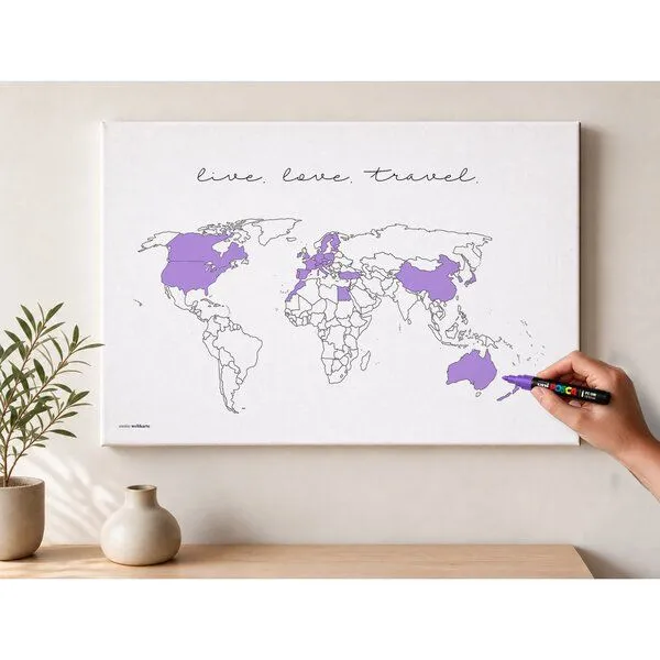 meine-weltkarte meine-weltkarte Weltkarte live.love.travel nachhaltig & handemade in Germany – Produktbild 6 von 8