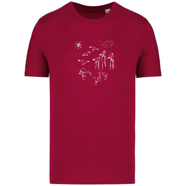 Greenspired Greenspired Basic Bio T-Shirt Nr.4 Coastal Life 155g/m² XXS - 4 XL, Hibiskus, – Produktbild 1 von 1