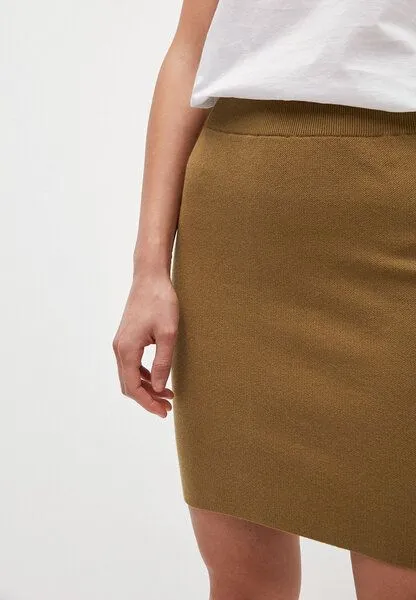ARMEDANGELS ARMEDANGELS BEKAA - Damen Strickrock aus Bio-Baumwolle, Golden khaki, – Produktbild 3 von 4