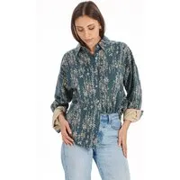 KOMODO KOMODO Damen vegan Shirt Hanako Blue Floral – Produktbild 1 von 1