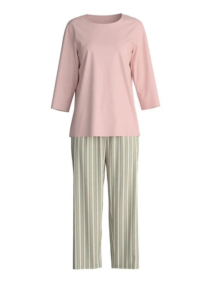 CALIDA CALIDA Capri-Pyjama EDITION 85 Damen (2 tlg) 7/8-Länge, weich und angenehm bewegungsfreundlich, Grün, – Produktbild 2 von 4