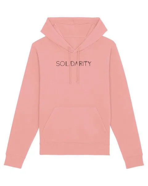 Human Family Human Family Bio Unisex Hoodie - "Drum - Solidarity", Altrosa (rose), – Produktbild 1 von 4