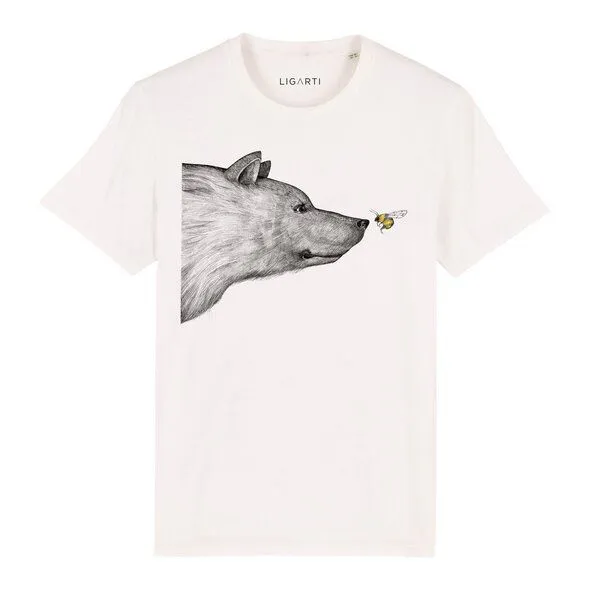 LIGARTI LIGARTI T-shirt - Die Begegnung, Cremeweiß, – Produktbild 1 von 5