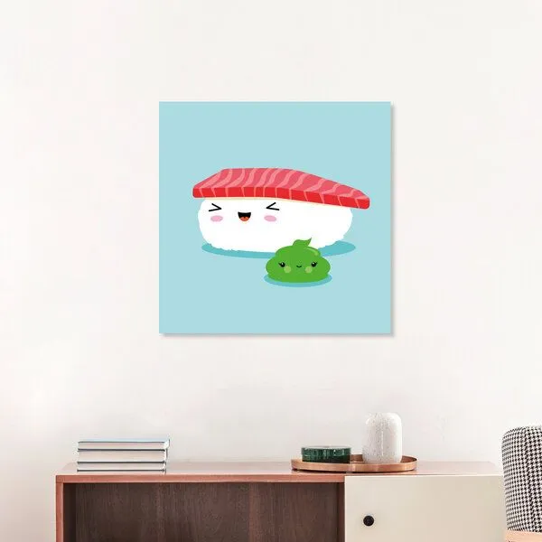 Photocircle Photocircle Poster / Leinwandbild - Beste Freunde Kawaii Sushi Nigiri – Produktbild 3 von 4