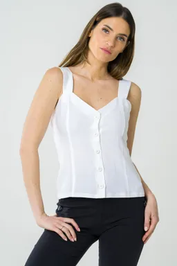 Avani Avani Damen vegan Top Anemone Weiß – Produktbild 1 von 1
