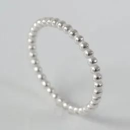 BELLYBIRD Jewellery BELLYBIRD Jewellery Ring - PERLDRAHT RING, feiner Kugelring, 925 Silber/ vergoldet – Produktbild 1 von 1