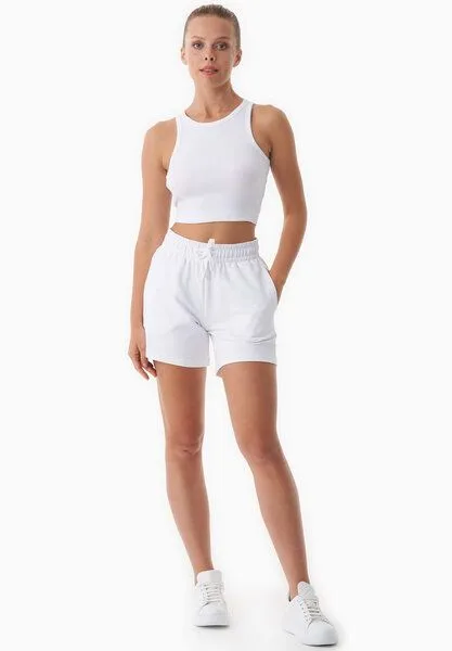 ORGANICATION ORGANICATION SABBRINA | Leichte Sweatshorts aus Bio-Baumwolle, White, – Produktbild 4 von 4