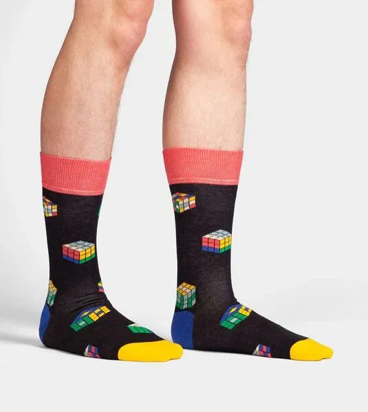DillySocks DillySocks Socken Color Cube aus Biobaumwoll-Mix, Schwarz, – Produktbild 3 von 4