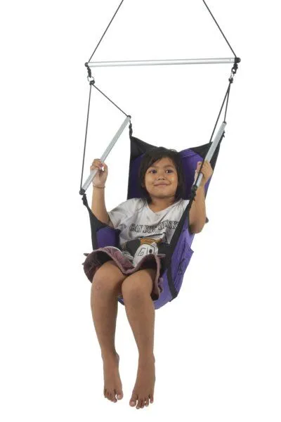Ticket to the Moon Ticket to the Moon Kinder Hängesessel "Mini Moon Chair" aus Fallschirmseide, Violett, – Produktbild 1 von 3