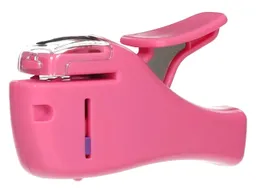 Klammerloser Tacker "Paper Shark" 4 Blatt, pink – Produktbild 1 von 1