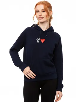 FellHerz Love Stick Hoodie navy - XL – Produktbild 1 von 1