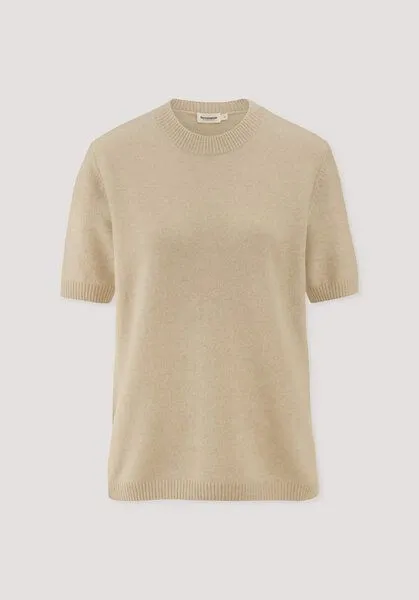 hessnatur hessnatur Pullover Relaxed aus Bio-Schurwolle mit Cashmere, Goldsand, – Produktbild 4 von 4