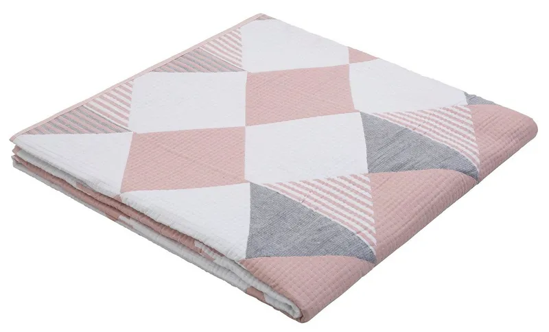 OTTO home Tagesdecke Maris, Tagesdecke im Landhausstil, für Kinder und Erwachsene, Rosa, – Produktbild 3 von 5
