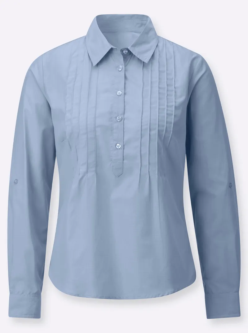Witt Hemdbluse bleu, Bleu, – Produktbild 1 von 2