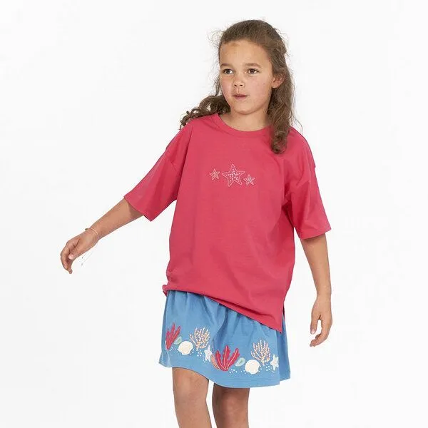 Sense Organics sense-organics Mädchen T-Shirt in pink mit Seestern, Modell SOPHIE, Pink, – Produktbild 2 von 2