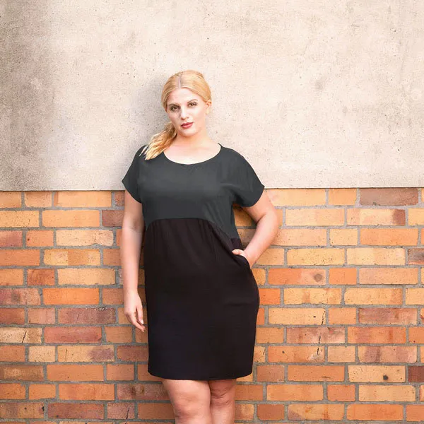WiDDA WiDDA Damen vegan Kleid Too Grau Gray/Schwarz, Grau, – Produktbild 2 von 2