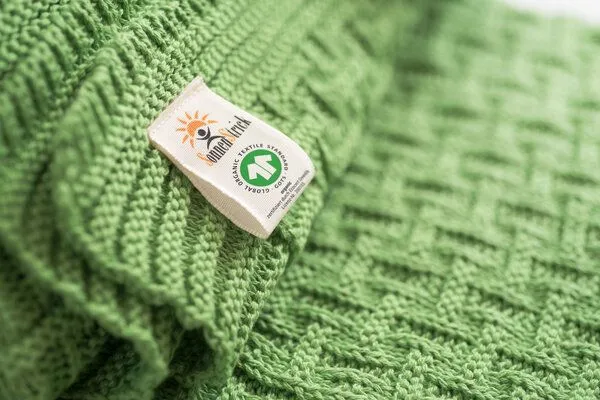 Sonnenstrick Sonnenstrick Babydecke Karostrickmotiv, Grün, – Produktbild 5 von 5