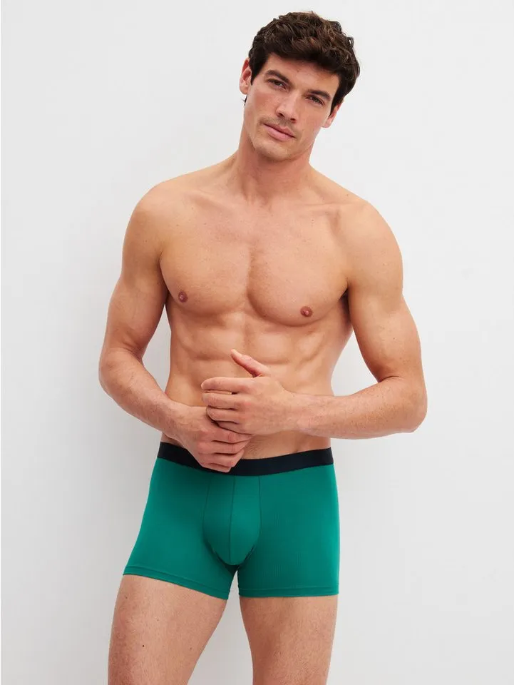 CALIDA CALIDA Boxer Cotton Special Herren (1-St) weich, elastisch und mit Komfortbund, Grün, – Produktbild 5 von 5