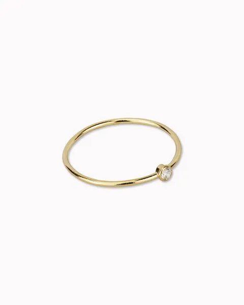 lille mus lille mus Ring 'Blingbling' 925 Silber, Gold, – Produktbild 2 von 2