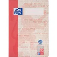 OXFORD OXFORD Recycling-Schulheft A4, 16 Blatt, Lineatur 28 (kar. m. Rand links + rechts), 90g/m² – Produktbild 1 von 1