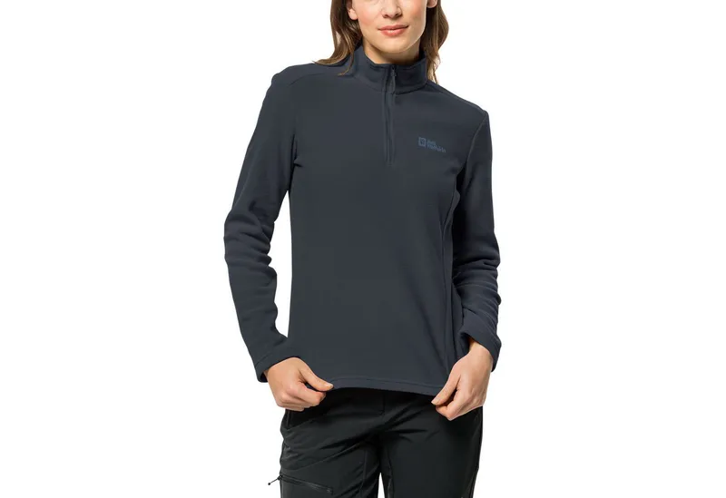 Jack Wolfskin Jack Wolfskin Stehkragenpullover Taunus HZ W mit Halfzip, Blau, – Produktbild 2 von 3