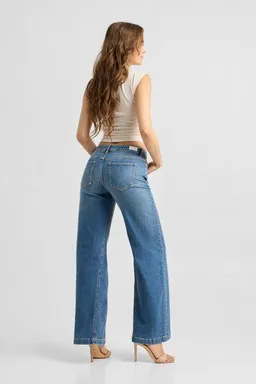 DAWN DAWN Damen Jeans - Tweet Retro Flare Minimal Stretch – Produktbild 1 von 1