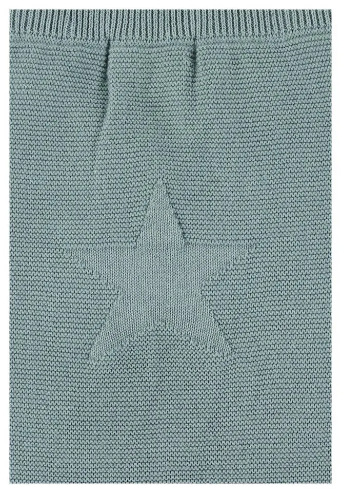 Sterntaler Sterntaler Stoffhose GOTS Strick-Hose (1-tlg) GOTS-Strickhose aus Bio-Baumwolle mit eingestricktem Sternmotiv, Blau|grün, – Produktbild 3 von 5