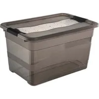 Keeeper keeeper Kristallbox "Cornelia" 59,5 x 39,5 x 34 cm, 52 l, crystal grey transparent – Produktbild 1 von 1