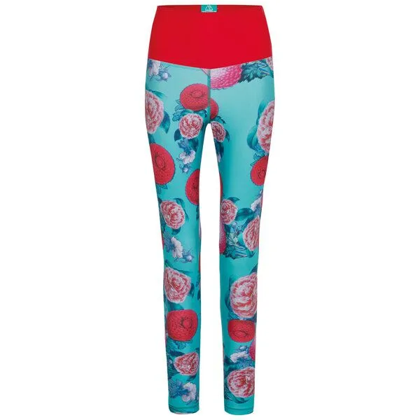 nice to meet me nice to meet me ESSENTIAL LEGGING - recyceltes Polyester mit Print, Power flower, – Produktbild 3 von 4