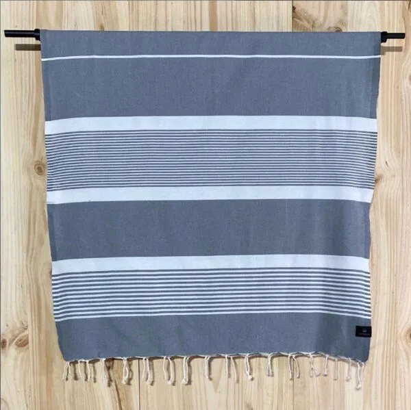 Just Be Just Be Hamamtuch / Strandtuch Fala, Mittelgrau, – Produktbild 3 von 3