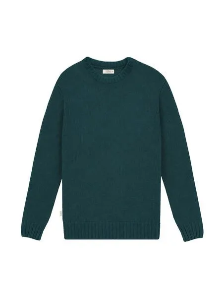 FUXBAU FUXBAU Männer Merino Strickpullover, Grün, – Produktbild 3 von 4