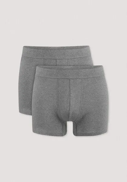 hessnatur hessnatur Pants Regular Cut im 2er-Pack PURE NATURE aus reiner Bio-Baumwolle, Grau, – Produktbild 6 von 6