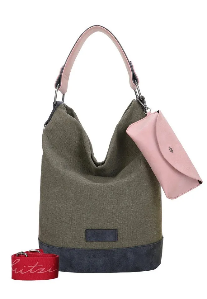 Fritzi aus Preußen Fritzi aus Preußen Schultertasche Izzy07 Olga, aus veganen und recycelten Materialien, Grün, – Produktbild 1 von 8