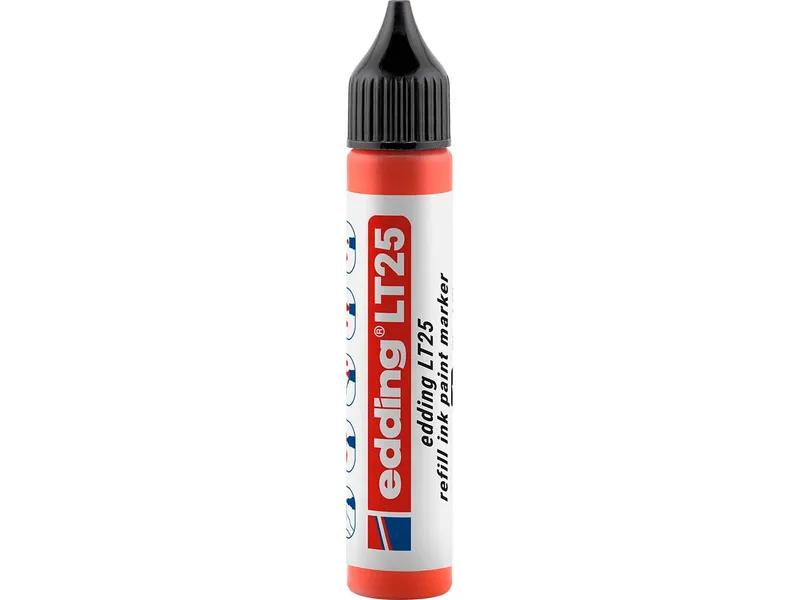 Edding Edding Nachfülltinte "LT 25" Lackmarker, 25ml, Rot, – Produktbild 1 von 1