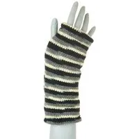 short'n'pietz short'n'pietz Schurwollhandstulpen gestreift, handgestrickt – Produktbild 1 von 1