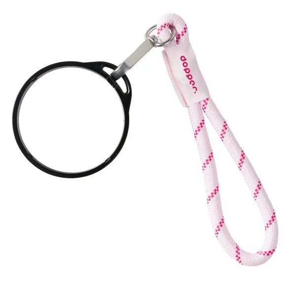 Dopper Wrist Cord - Trageschlaufe für den Dopper Travel Mug, Schwarzer ring (cherry pink), – Produktbild 1 von 4