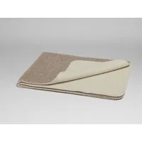 Yumeko Decke "Yumeko" aus 100% Mulesingfreier Merinowolle, Light brown/white, – Produktbild 1 von 1